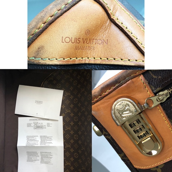 Louis Vuitton Large Monogram Suitcase Luggage with Combination Lock & ID Vintage - Picture 10 of 11